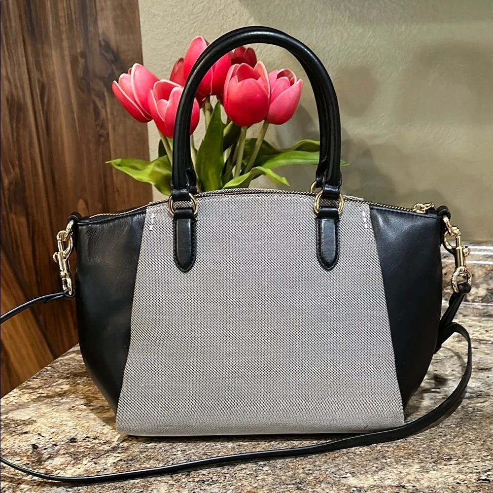 COACH EUC Jacquard Elise Satchel BAG